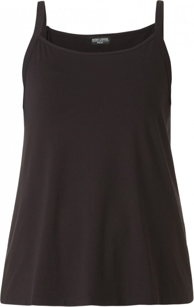 BASE LEVEL CURVY Alexa Top - Black - maat X-0(44)