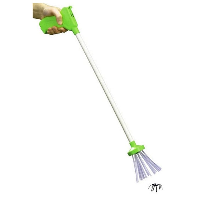 Insectenval met lange steel Handbediende spinnenvanger Huishoudelijke insectengrijper green