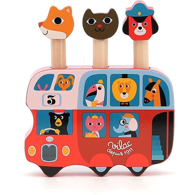 VILAC pop-up bus dieren 18 m+