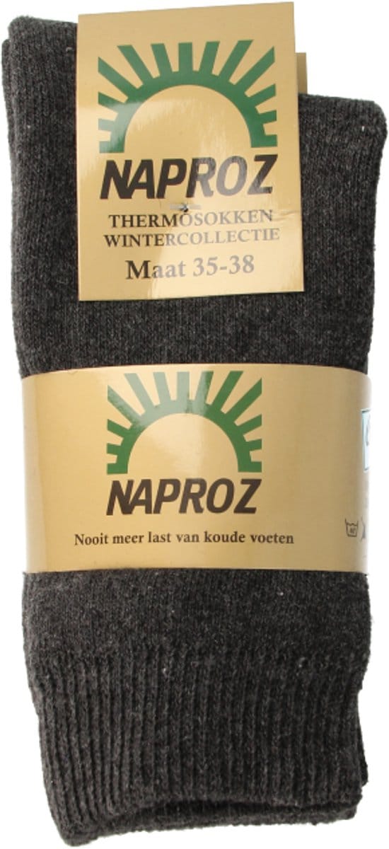 Naproz Thermo Sok Grijs 35-38