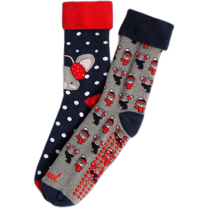Dames antislip sokken Admas Good Morning Mouse (x6)