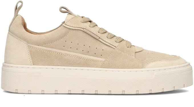 PS Poelman IVAR Heren Sneakers - Beige Met Combinatie - Maat 42