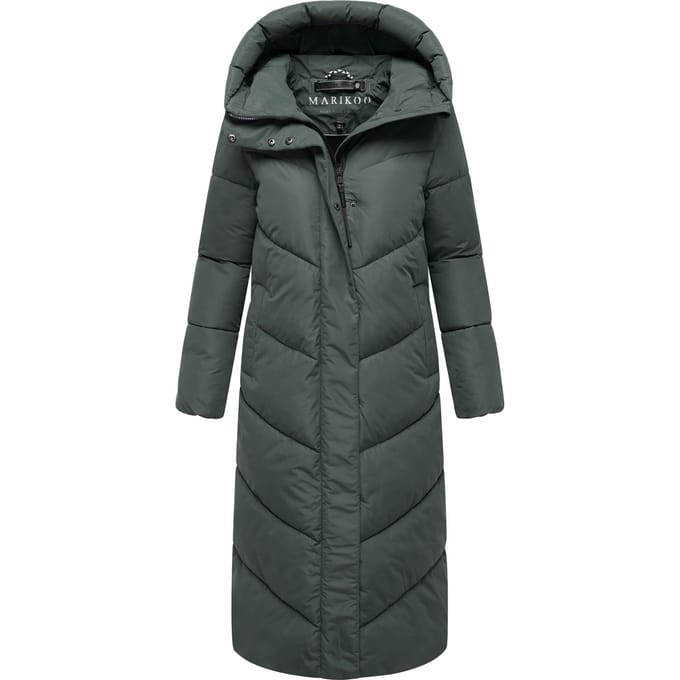Marikoo dames wintermantel Ranjaa gewatteerd met capuchon & reflecterende details