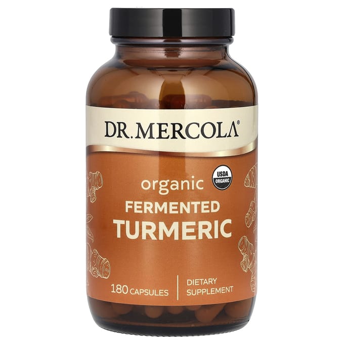 Dr. Mercola, Curcuma Fermenté, 180 Comprimés