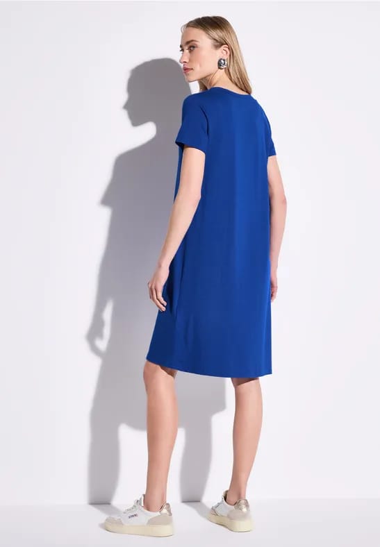 Effen jersey jurk