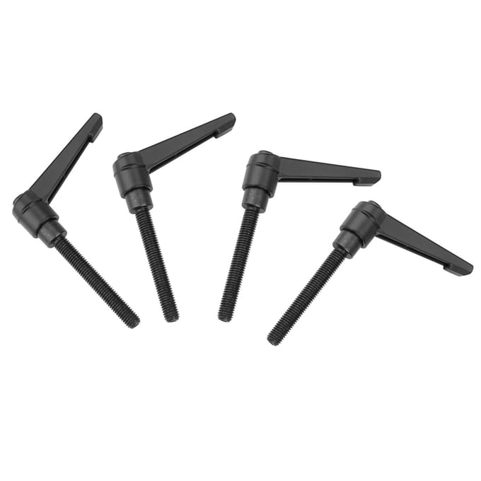 4 STKS Metalen Machineknoppen Verstelbare Bevestigingshandgreep M8 Buitendraad (80 mm)