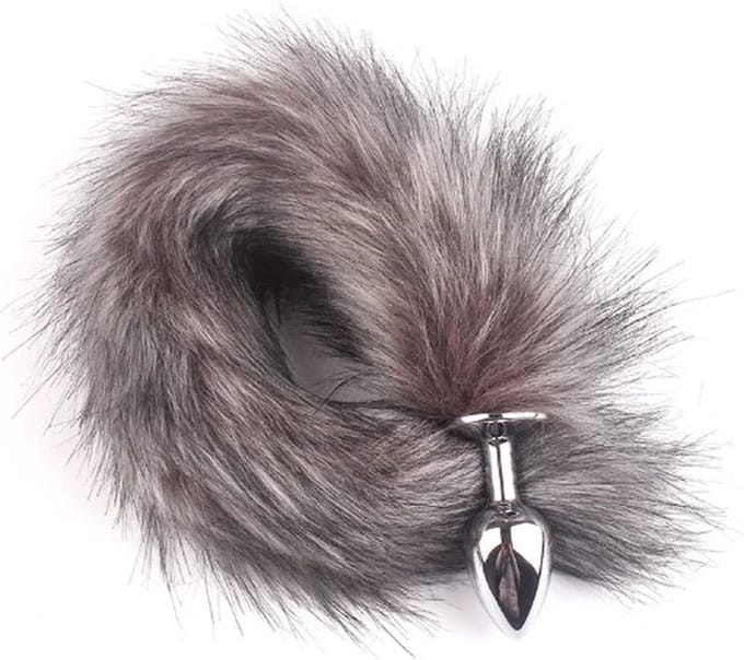Go Go Gadget - Foxtail - Anale Buttplug - Geschikt voor Mannen en Vrouwen - Vossenstaart - Grijs