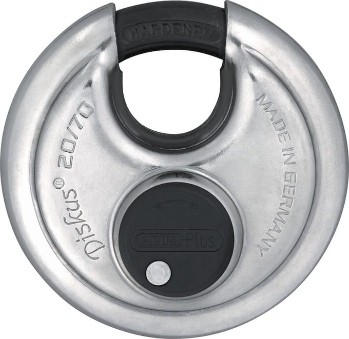 Abus Diskus 20/70 - Discushangslot - 7 cm - Grijs