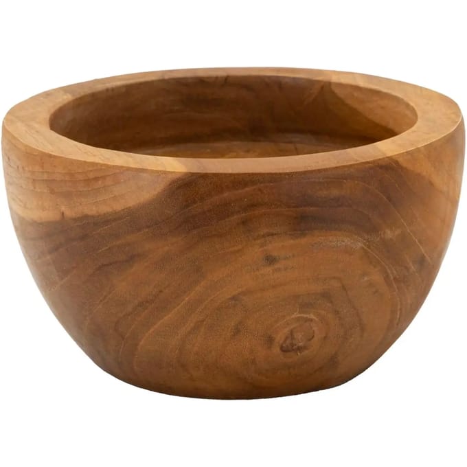 Dienblad Erusi Simple Teak Ø 15×9,5 cm