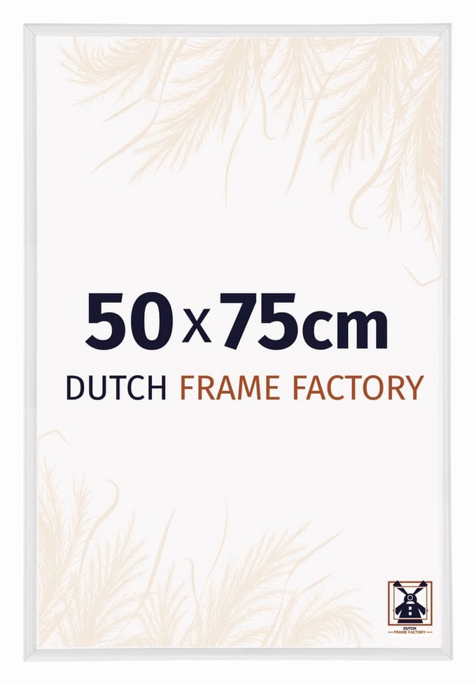 Fotolijst 50x75 cm - Kunststof - Wit Hoogglans - Angers