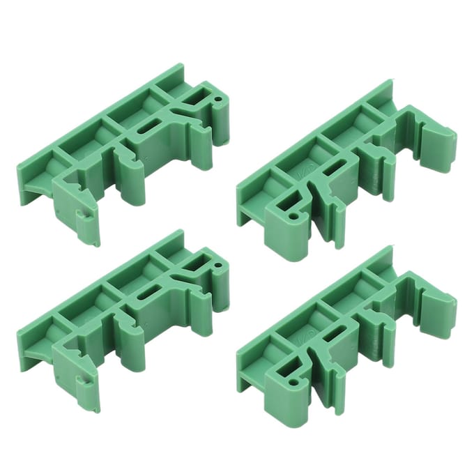 2 Sets C45 DIN Rail Montagebeugel voor Printplaat Geïsoleerd voor PCB Elektronische Schakelapparaten blue