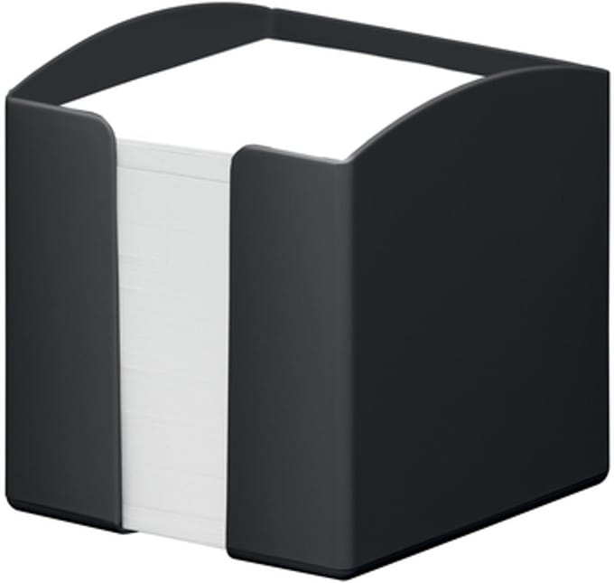 Memokubus durable eco zwart | 6 stuks