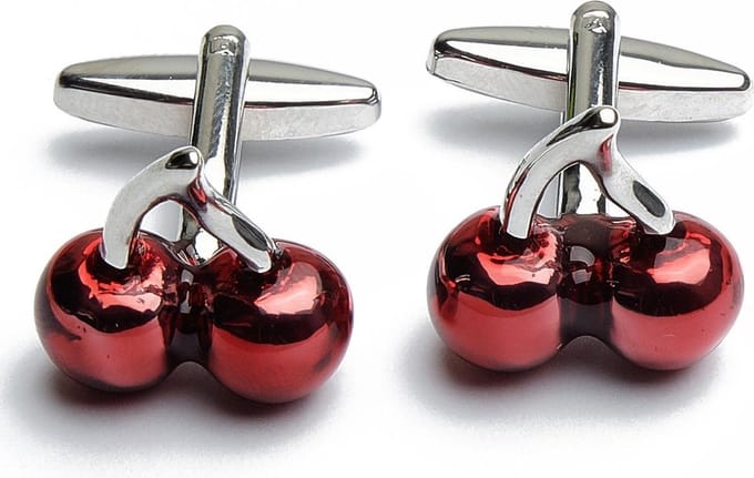 Manchetknopen - Kersen Rood Cherry Fruit Vruchten
