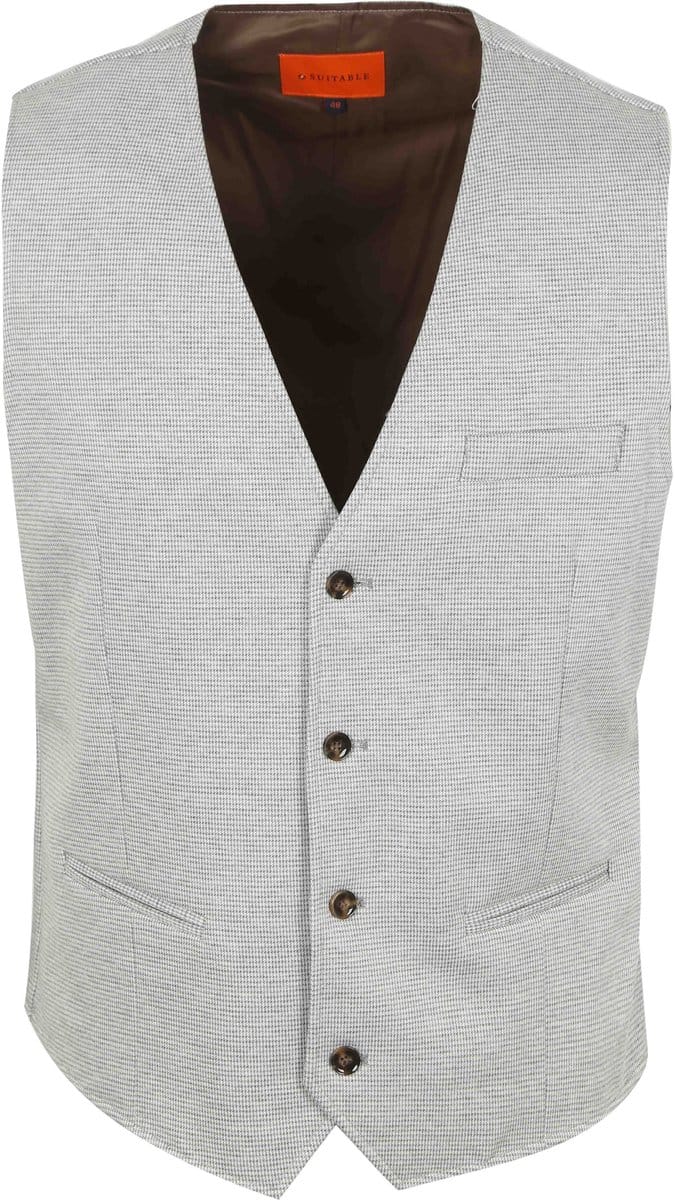 Suitable Gilet Kris Mist Grijs - Maat 54 - Heren