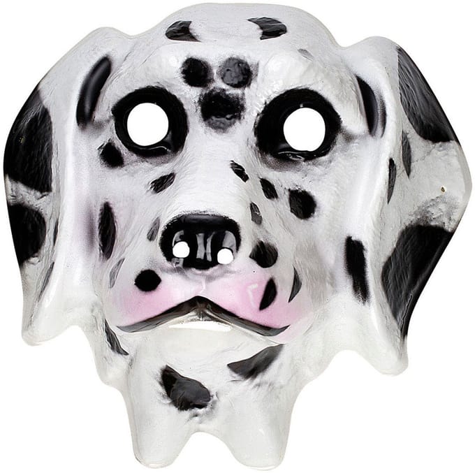 Dalmatiërmasker hond Ian plastic