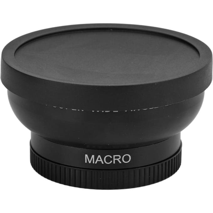 46mm 0.45X Groothoeklens Legering en Optisch Glas Camera Lens voor 46MM Filter Scherpstelling gray