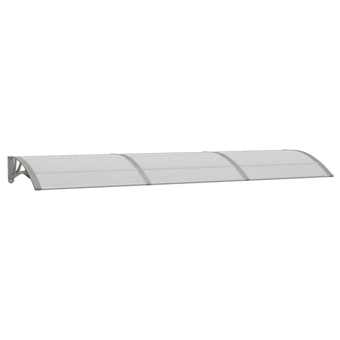 vidaXL - Deurluifel - 300x75 - cm - polycarbonaat - grijs