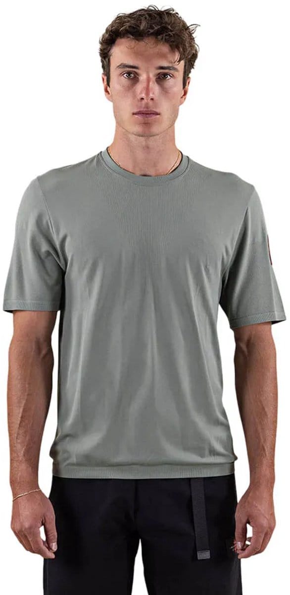 The Mountain Studio Two Tone Tech T-shirt Met Korte Mouwen Grijs XL Man