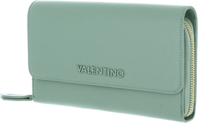VALENTINO Schoudertas Cognac Wallet with Shoulder Strap Azzurro Blauw