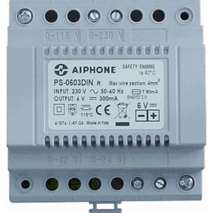 Aiphone PS Universele Voedingseenheid 6V 0.3A | PS-0603DIN