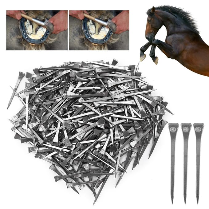 250 STUKS E6 Hoge Kwaliteit Hoefnagel Staal Hoefpin Stevig Bevestigen Paard Gereedschap Accessoire gray