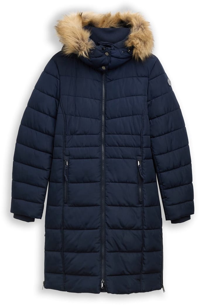 Tom Tailor - Pufferjas met afneembare capuchon - Maat S - sky captain blue