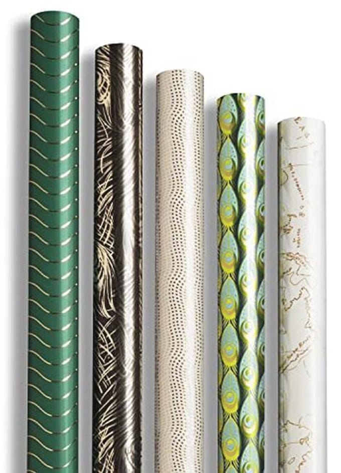 Premium Geschenkpapier Set - 10 Rollen Cadeaupapier 2m x 0,70m met Verschillende Motieven