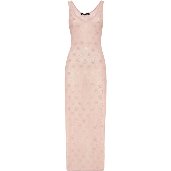 Long Dress Monogram Strass
