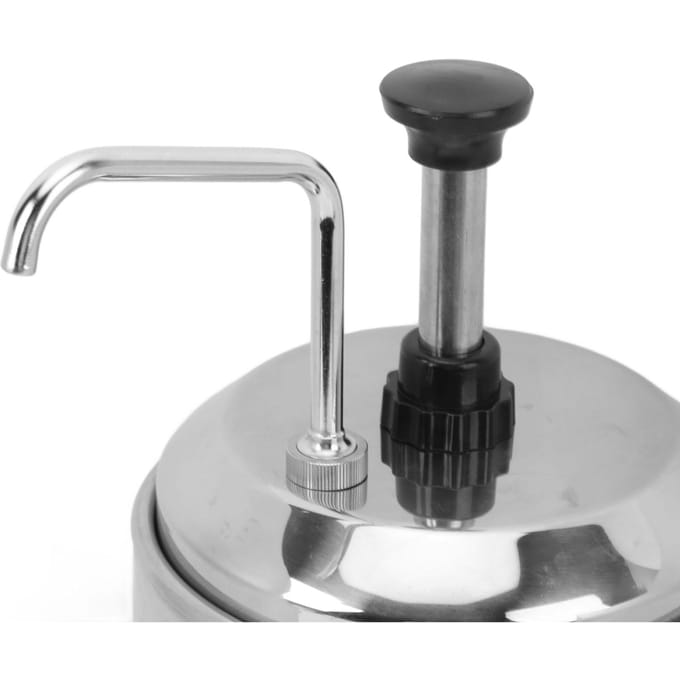 Hete Nacho Kaaswarmer met Pomp RVS Temperatuurregeling 360 Graden Rotatie US Plug gray