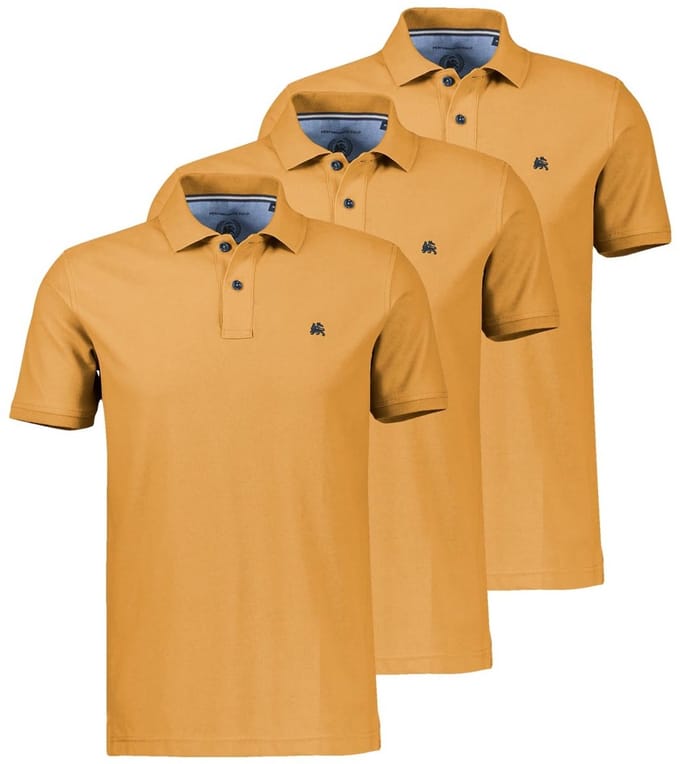 LERROS Heren poloshirt 3 pack Basic