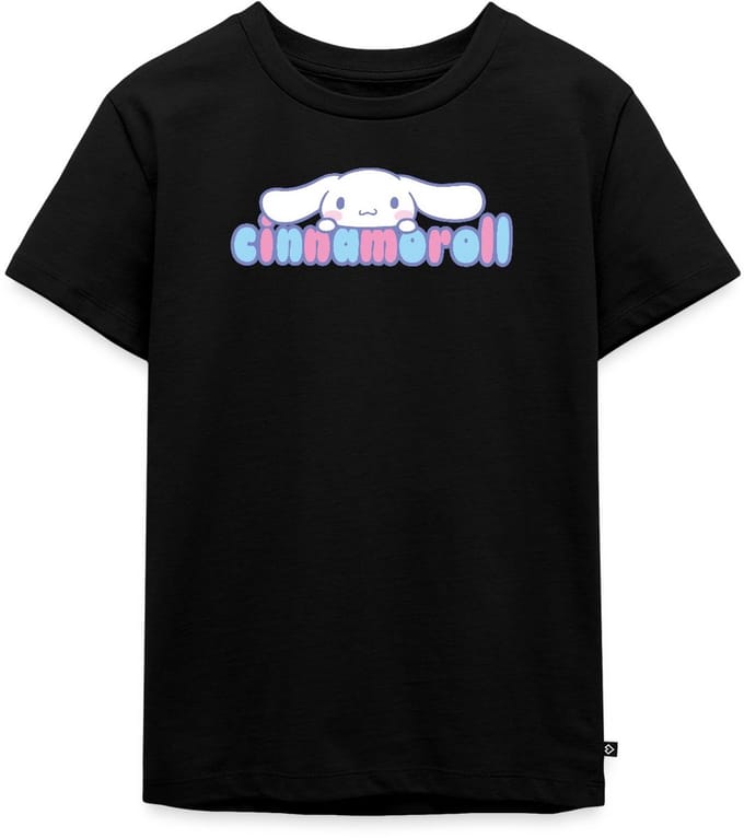 Cinnamoroll Gluurt Over De Letters Premium T Shirt Kinderen