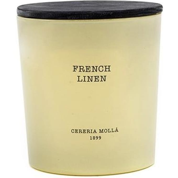 Bougie parfumée en lin français Cereria Molla 600g
