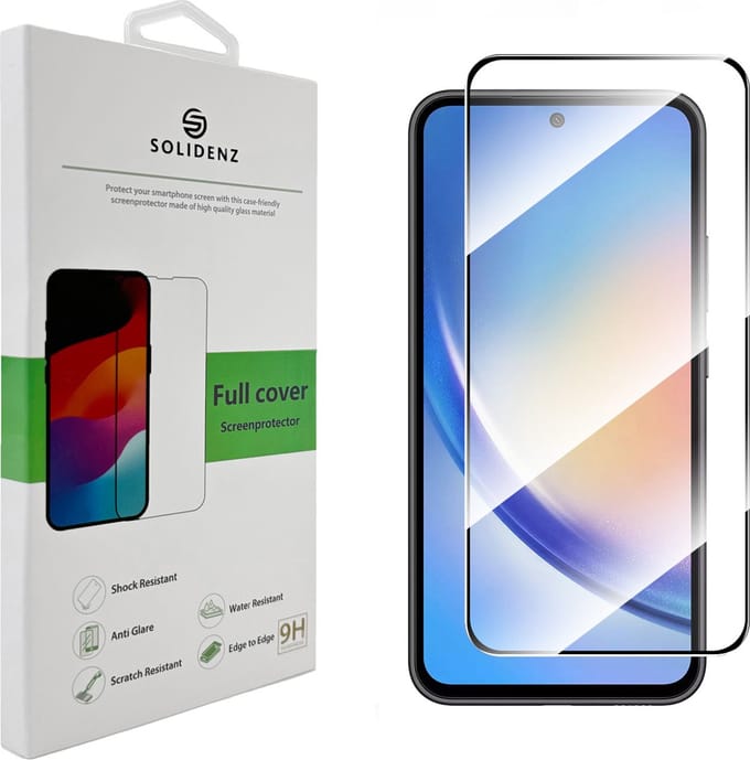 Solidenz Screenprotector - Geschikt voor Samsung Galaxy A55 - Premium Fullcover