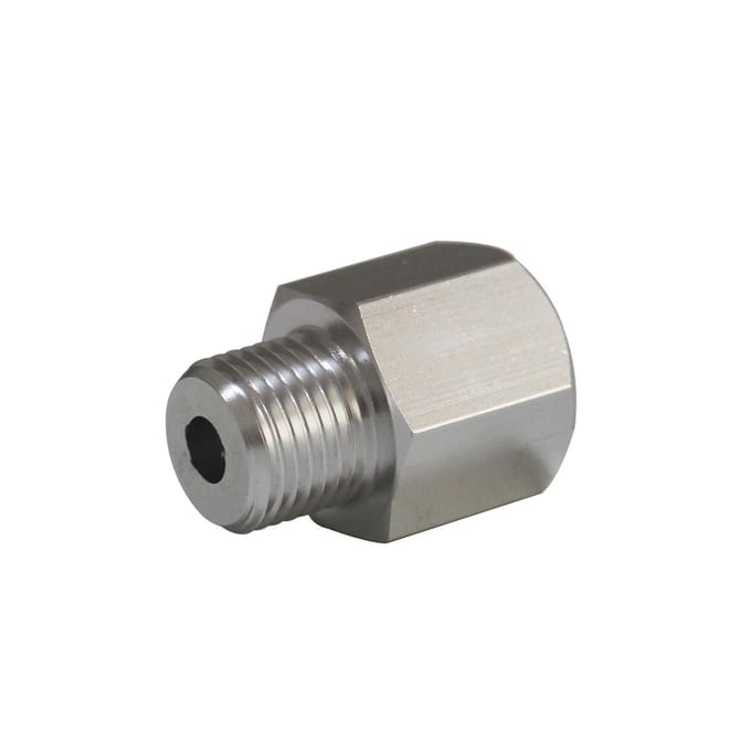 LS Master Adapter Set Motorolie- & Koelvloeistofsensor M16 1.5 Adapter naar 18 NPT voor Alle GM LS Series zilver