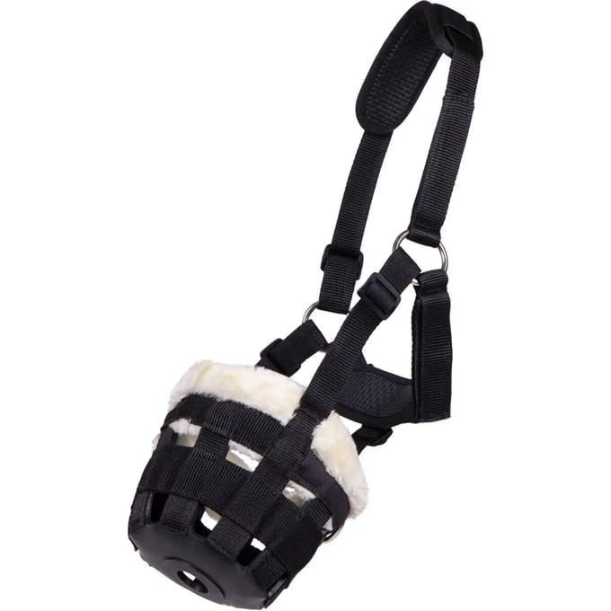 QHP GRAASMASKER MET BONT Zwart