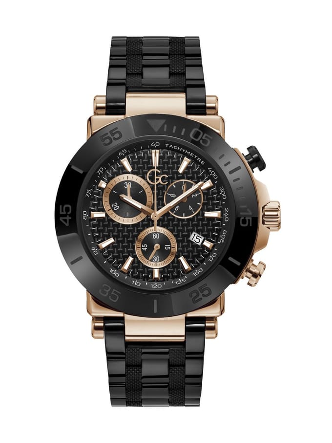 GC Y70002G2MF Horloge Heren Chrono Staal black/Rosé