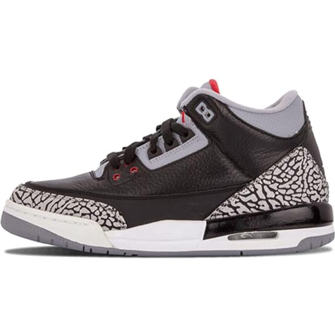 Jordan 3 Retro Black Cement 2018 GS 854261-001 36 gray