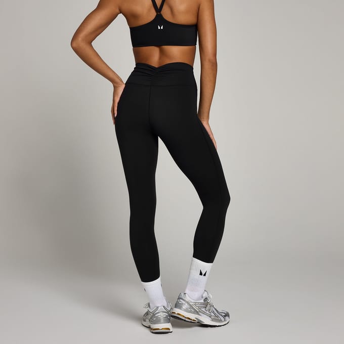 MP Tempo legging met geplooide voorzijde voor dames - Zwart - M