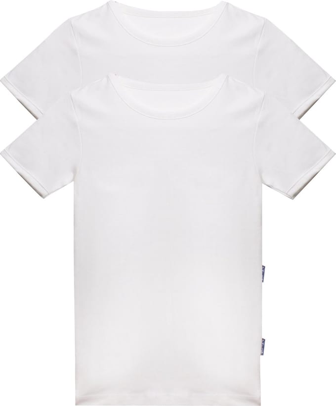 Claesen's® - T-Shirt 100% katoen 2-Pack WitCL 110-White-2
