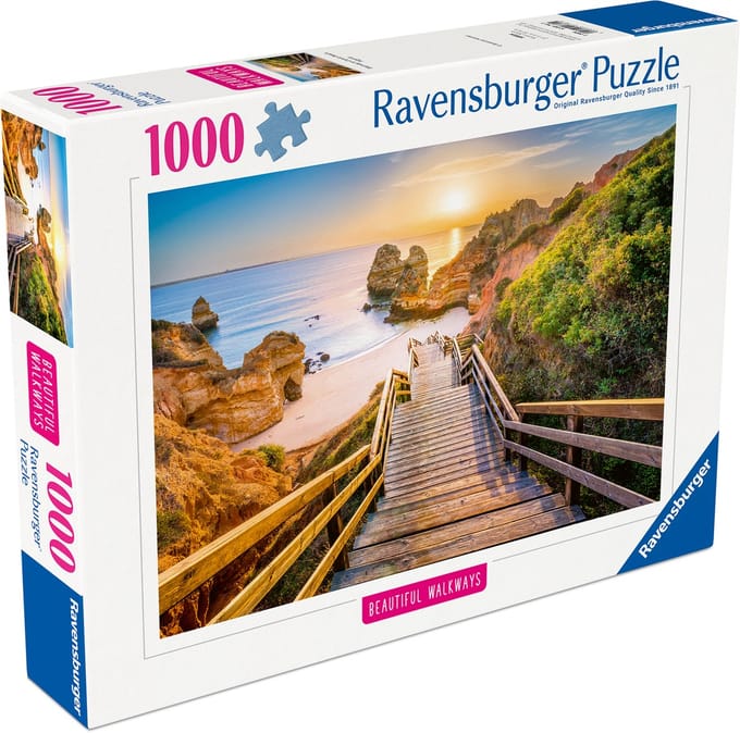 Ravensburger - Houten Trap naar Praia do Camillo - Legpuzzel - 1000 Stukjes