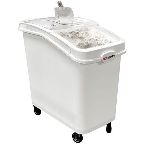 GGM Gastro Mobiele ingrediëntenbak - 100l - polypropyleen wit