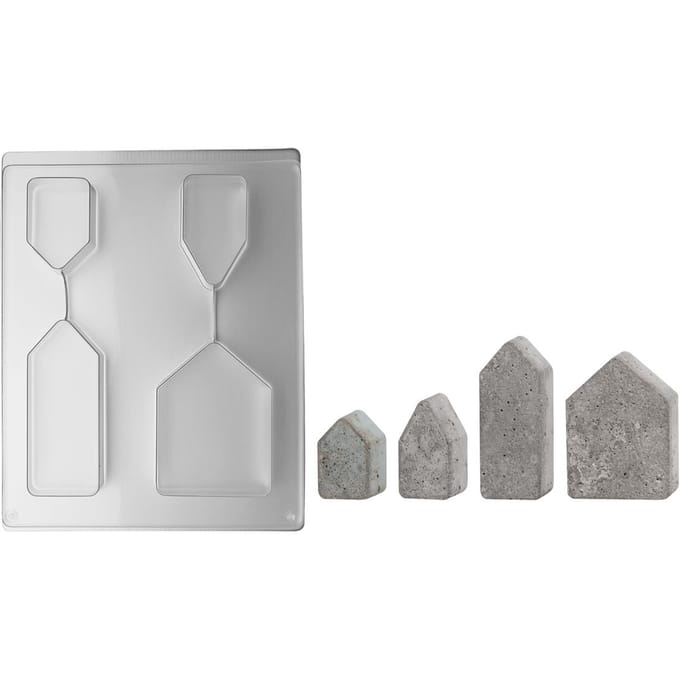 Gietvorm "4 huisjes"