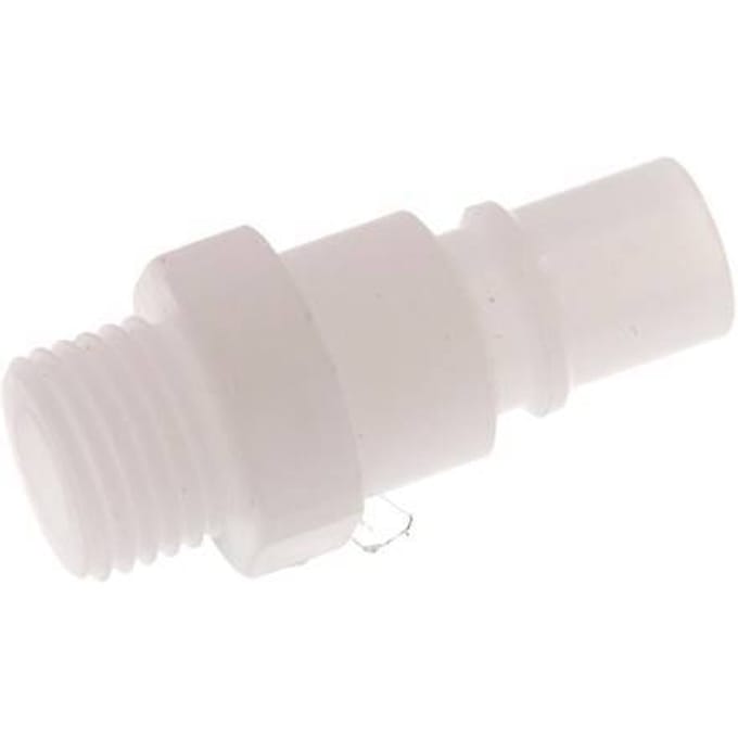 PVDF DN 7.2 Koppeling Insteeknippel G 1/4 inch Buitendraad