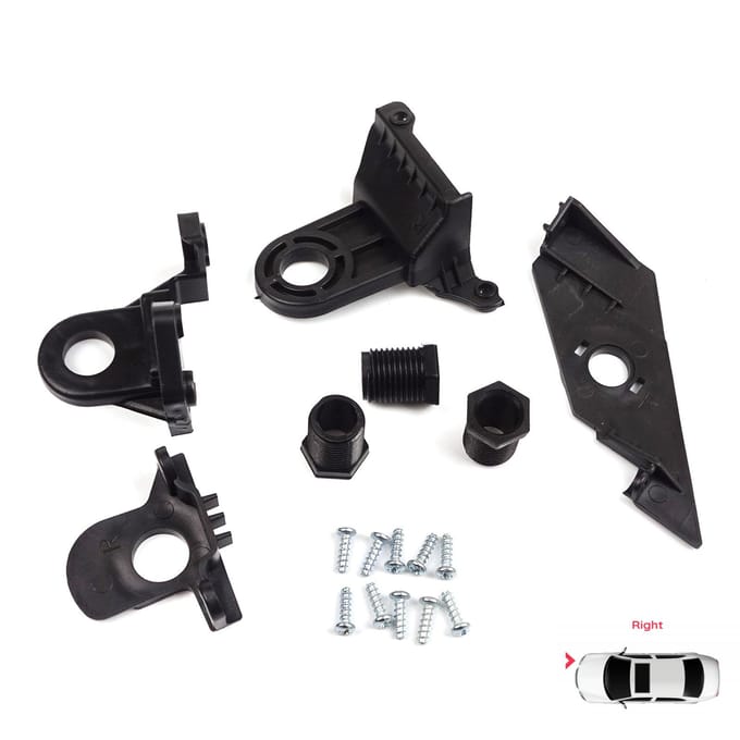 BHL504 Support de Phare Fixation Patte de Réparation Set Côté Droit pour VW Passat 3C B7 362 365 2011-2014 3AA998226