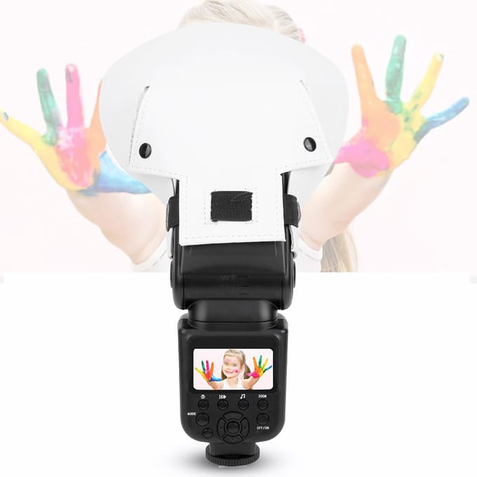 Draagbare Universele ArC vorm Camera Flitslicht Diffuser Reflector Speedlite Softbox