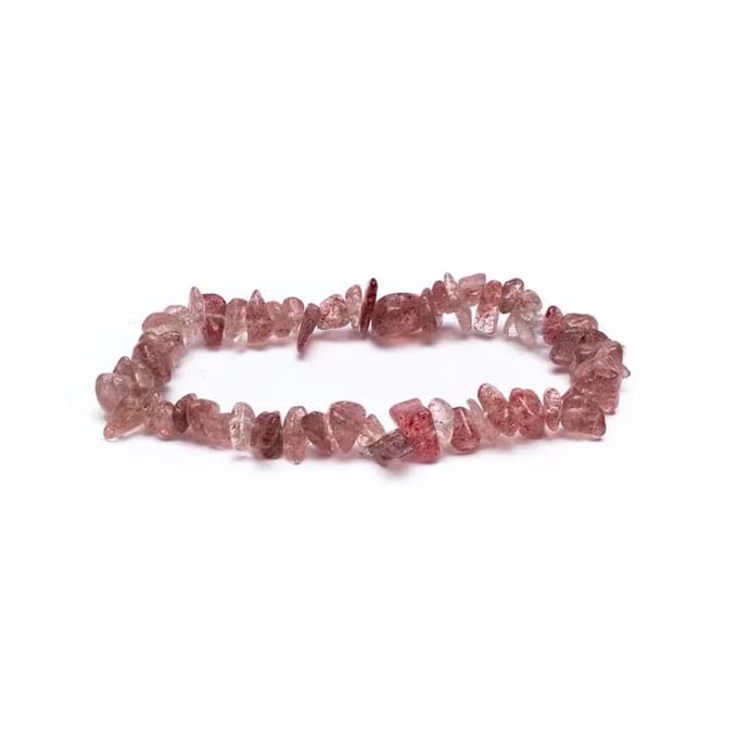 Armband aardbeienkwarts chips elastisch