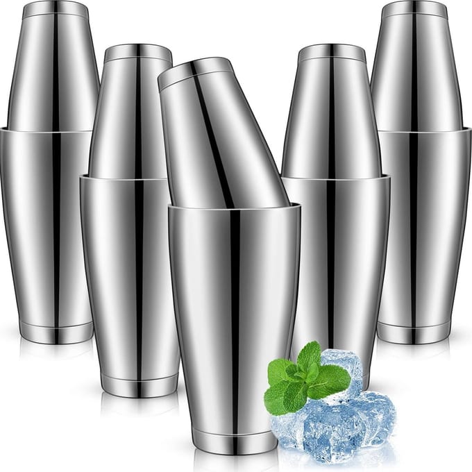 10-delige Professionele Cocktail Shaker Set RVS | Boston Shaker Set (18oz & 28oz)