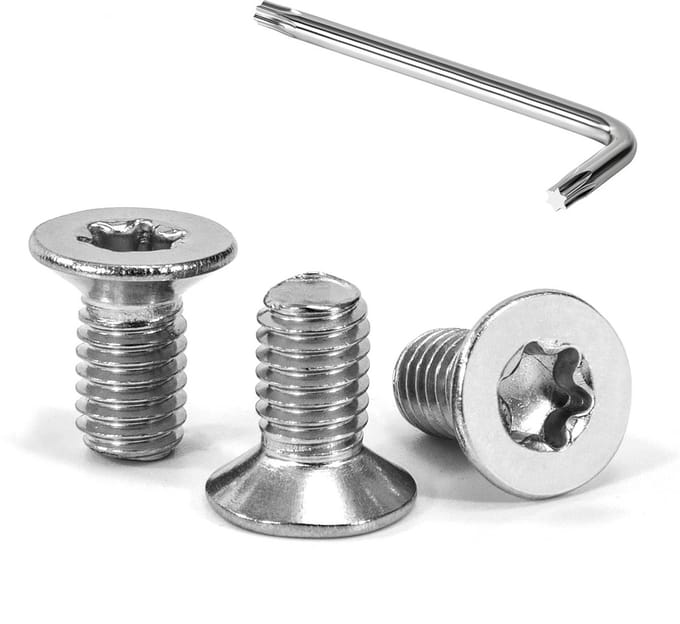 Verzonken Kopschroeven M6 Torx Platkop Machine Schroeven RVS A2 30 Stuks