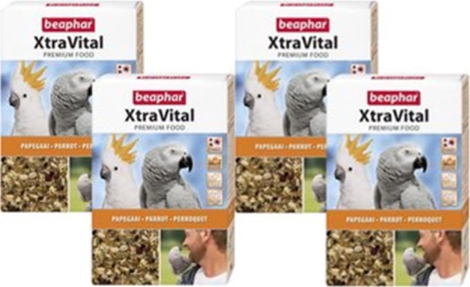 4x Beaphar XtraVital Papegaai - vogelvoer - 1kg