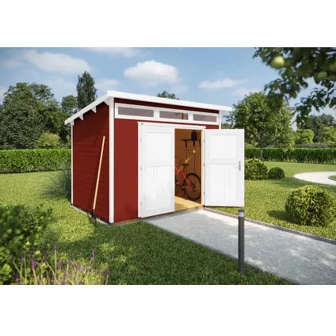 Weka Tuinhuis 264 - Rood - 295x239cm